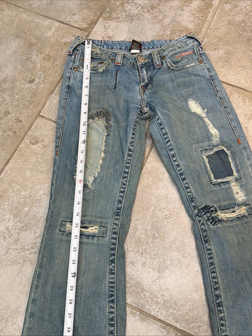 True Religion Festival Jeans Distressed/Vintage 2004 Bobby Berkley Size 28